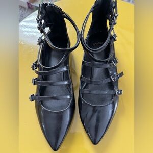 VINTAGE, Marciano Black Multi-Strap flats!
